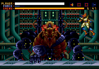 Alien Soldier (Genesis) screenshot: Stage 25 -and last- Boss (Z-Leo), I already can say that I have seen everything
