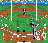 All-Star Baseball 2001 (Game Boy Color) screenshot: Setting the height of the pitch
