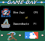Screenshot of AllStar Baseball 2000 (Game Boy Color, 1999) MobyGames