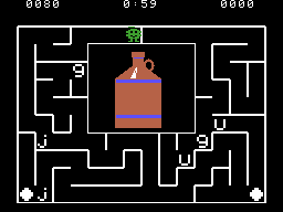 Alphabet Zoo (ColecoVision) screenshot: This time, I will need to spell jug.
