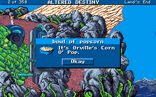 Altered Destiny (Amiga) screenshot: Bowl of popcorn