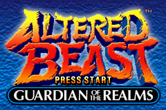 Altered Beast: Guardian of the Realms (Game Boy Advance) screenshot: Title screen