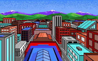 Alternate Reality: The City (Amiga) screenshot: Intro - A peaceful town...