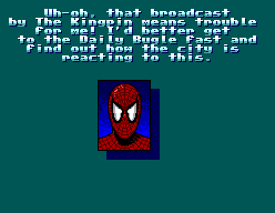 Spider-Man (SEGA Master System) screenshot: More story