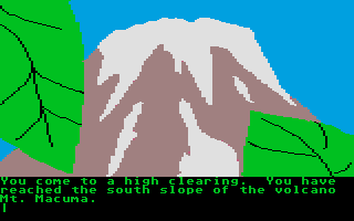 Amazon (Atari ST) screenshot: A mountian.