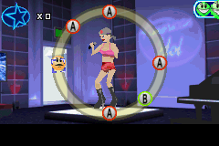 American Idol (Game Boy Advance) screenshot: Here is one of your opponents in the replay
