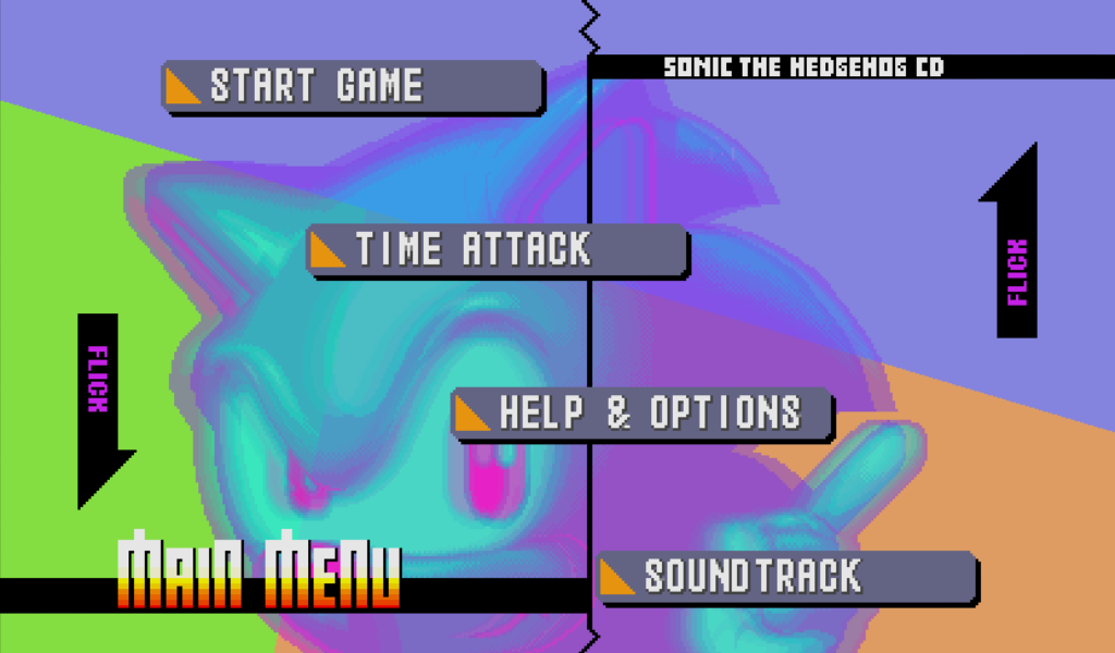 Sonic CD (Android) screenshot: Menu