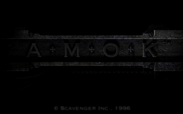 Amok (DOS) screenshot: Title Screen