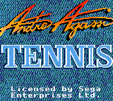 Andre Agassi Tennis (Game Gear) screenshot: Title screen