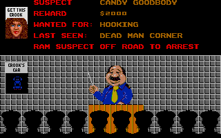 APB (Atari ST) screenshot: Mission briefing