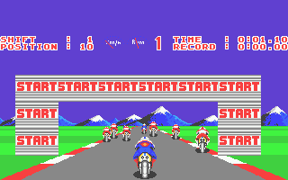 Angel Nieto Pole 500 (Atari ST) screenshot: Away for the start