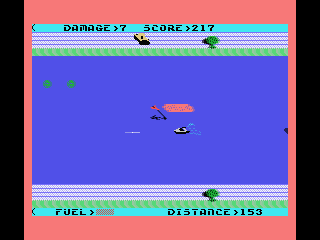 Aquattack (ColecoVision) screenshot: Get the flag!