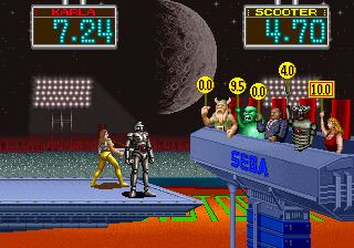 Alien Storm (Arcade) screenshot: Final Ratings (The End)