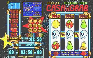 Arcade Fruit Machine (Atari ST) screenshot: The game screen