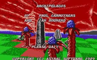 Archipelagos (Atari ST) screenshot: Title screen
