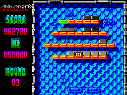 Arkanoid: Revenge of DOH (ZX Spectrum) screenshot: Twin paddles