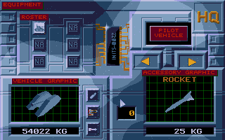 Armour-Geddon (Atari ST) screenshot: Arming a tank.