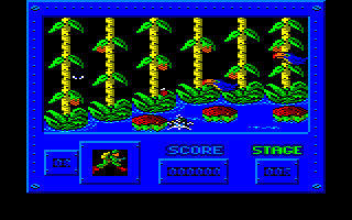 Army Moves (Amstrad CPC) screenshot: Jumping
