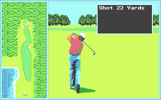 Arnold Palmer Tournament Golf (Atari ST) screenshot: But not going too far