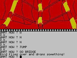 Arrow of Death Part II (ZX Spectrum) screenshot: (I deserve a suspension for that last pun)