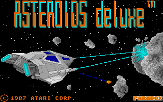 Asteroids Deluxe (Atari ST) screenshot: Loading screen