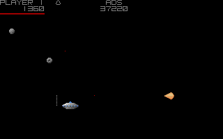 Asteroids Deluxe (Atari ST) screenshot: The flying saucer