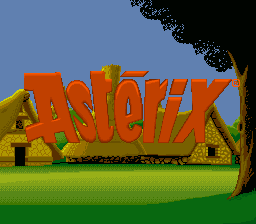 Astérix (SNES) screenshot: Title screen
