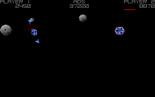 Asteroids Deluxe (Atari ST) screenshot: Killed