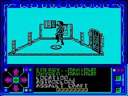 Astroclone (ZX Spectrum) screenshot: Another part of your ship