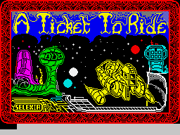 A Ticket to Ride (ZX Spectrum) screenshot: Loading screen