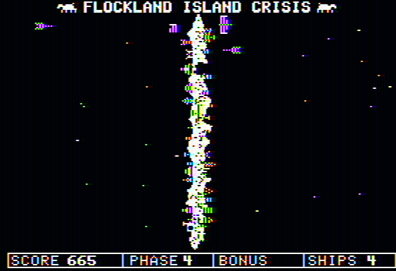 Flockland Island Crisis (Apple II) screenshot: Phase 4