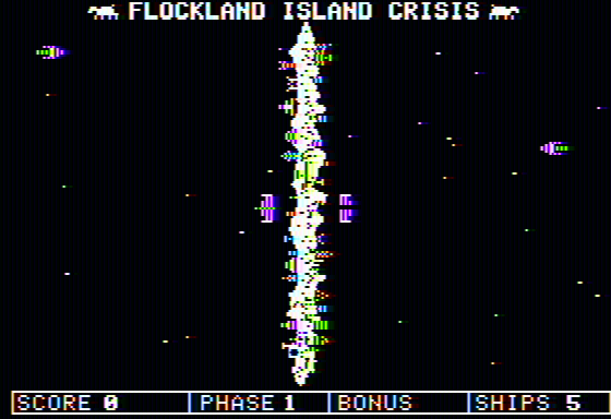 Flockland Island Crisis (Apple II) screenshot: Starting out