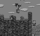 Maru's Mission (Game Boy) screenshot: Enemies are still awkward here.