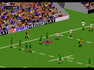 Australian Rugby League (Genesis) screenshot: Playing the ball