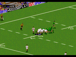 Australian Rugby League (Genesis) screenshot: Losing a scrum