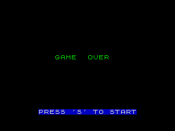 Casey Jones (ZX Spectrum) screenshot: Game over