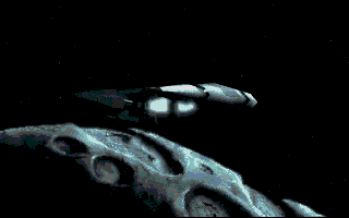 Awesome (Atari ST) screenshot: I'm just an ordinary enemy ship, just sitting here.. chillin' you might say.