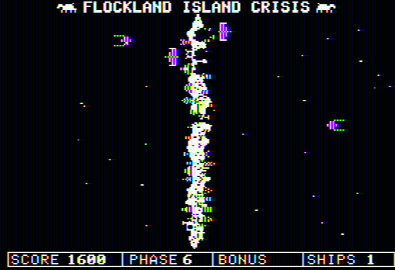 Flockland Island Crisis (Apple II) screenshot: Phase 6