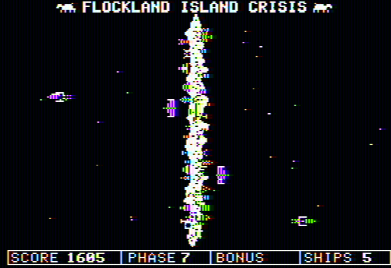 Flockland Island Crisis (Apple II) screenshot: Phase 7