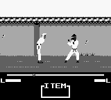 Master Karateka (Game Boy) screenshot: The fucker didn't bow to me.