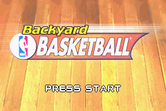 Backyard Basketball (Game Boy Advance) screenshot: Title screen