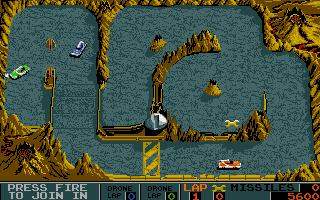 Badlands (Amiga) screenshot: Track 3.