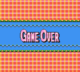 Ballistic (Game Boy Color) screenshot: So that means Game Over.