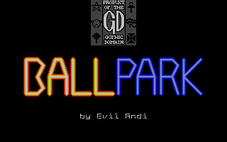 Ball Park (Atari ST) screenshot: Title screen