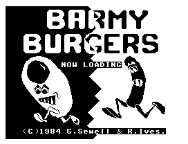 Barmy Burgers (Dragon 32/64) screenshot: Loading screen