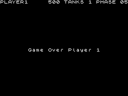 Brain Damage (ZX Spectrum) screenshot: Game over
