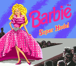 Barbie Super Model (Genesis) screenshot: Title screen