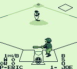 Baseball (Game Boy) screenshot: I'm at bat