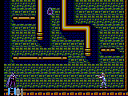 Batman Returns (SEGA Master System) screenshot: In the sewers - Stage 4