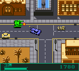 BattleTanx (Game Boy Color) screenshot: Fighting an enemy tank